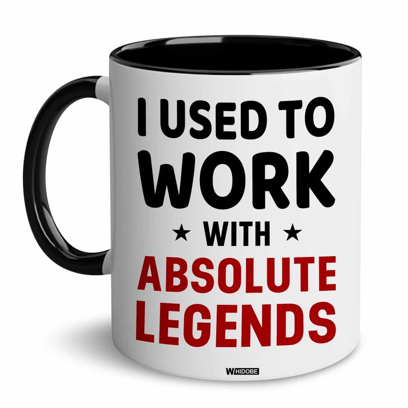 WHIDOBE Retirement Gift - I Used To Work With Absolute Legend - Christmas Mug For Retirement - Goodbye Boss, Management, Coworker Gifts - Going Away, Farewell, Leaving Job, Good Luck New Job - Image 1